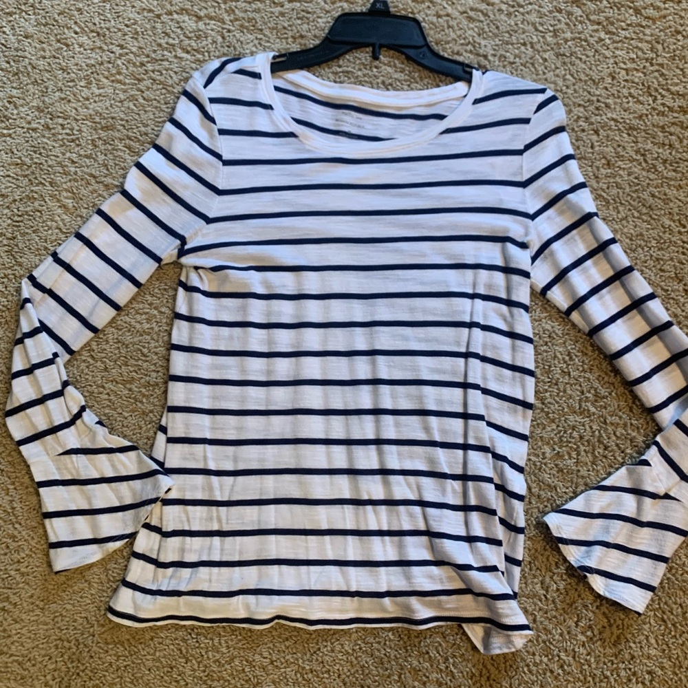 Banana Republic Striped Long Sleeve Top